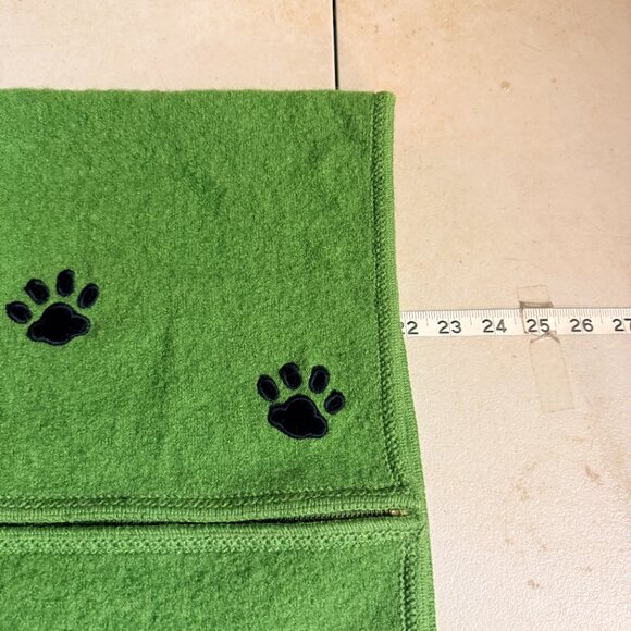 Lisa International Green Boiled Wool Leopard Cat Vest | Vintage Novelty - Picture 10 of 10